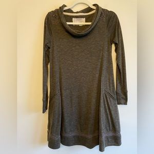 Anthropologie Saturday Sunday Long Sleeved Cowl Neck Dress Size XS